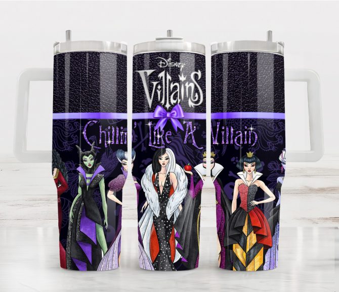 Disney Villains Tumbler - Chillin' Like A Villain 40oz Travel Mug - Image 2