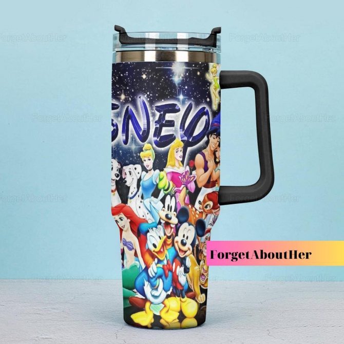 Magical Characters Travel Mug – Disney-Inspired Insulated Tumbler - Image 2