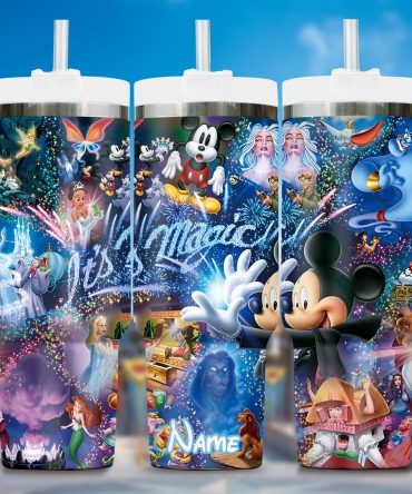 Personalized Disney Magic Tumbler - Custom Name Insulated Cup