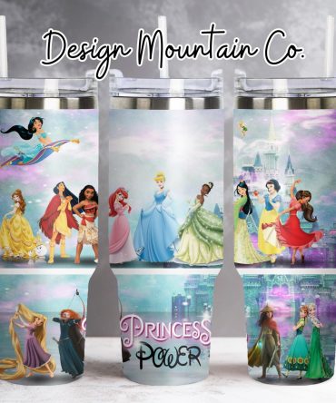 Enchanting Princess Tumbler with Handle - Magical 40oz Travel Mug