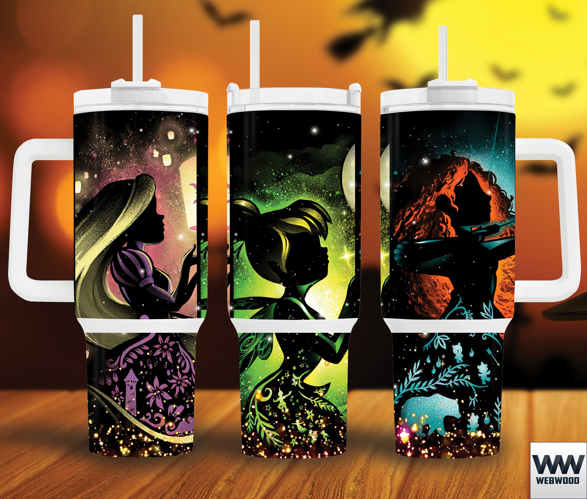 Magical Enchantment Tumbler Set - Vibrant Fairy Tale Designs