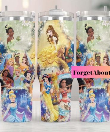 Magical Princess Tumbler - Enchanting Design for Fairytale Lovers
