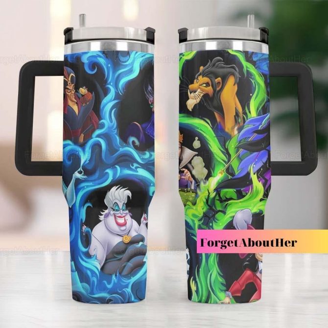 Enchanting Villains Tumbler – Insulated Travel Mug with Iconic Characters - Image 4