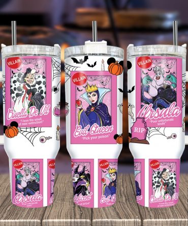 Wickedly Stylish Villain Tumblers - Cruella, Evil Queen & Ursula Designs