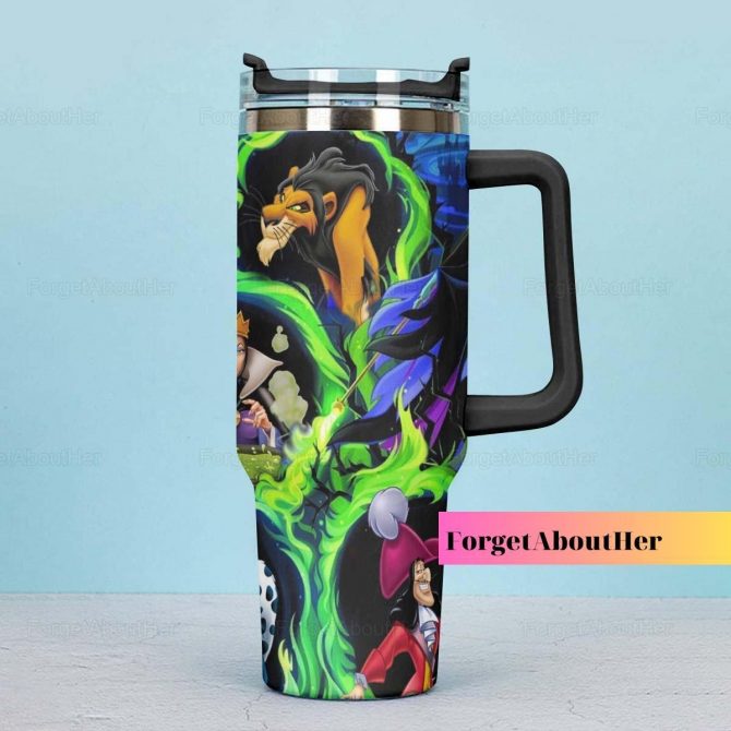 Enchanting Villains Tumbler – Insulated Travel Mug with Iconic Characters - Image 3
