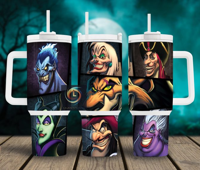 Stylish Villains Insulated Tumbler - Double Wall Design, 40oz Leak-Proof Travel Mug