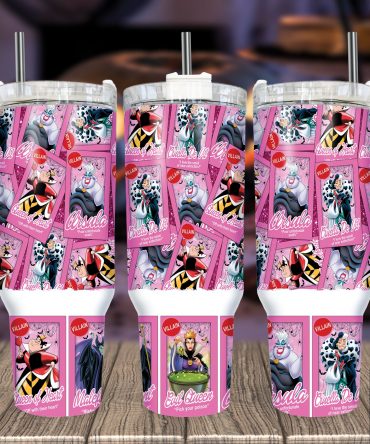 Stay Stylish with the Villainous Charm Tumbler - Perfect for Disney Fans
