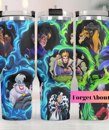 Enchanting Villains Tumbler – Insulated Travel Mug with Iconic Characters