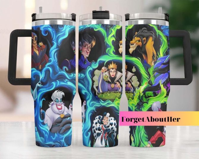 Enchanting Villains Tumbler – Insulated Travel Mug with Iconic Characters