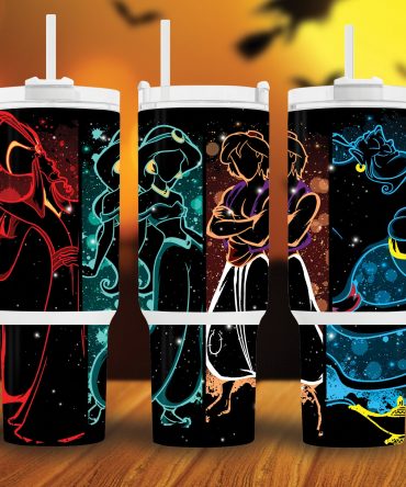 Magical Neon Character Travel Mug Set – Stay Hydrated in Style