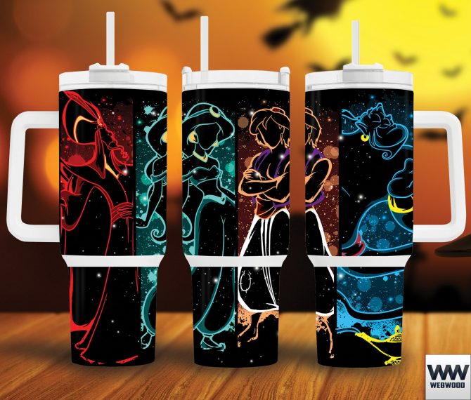 Magical Neon Character Travel Mug Set – Stay Hydrated in Style