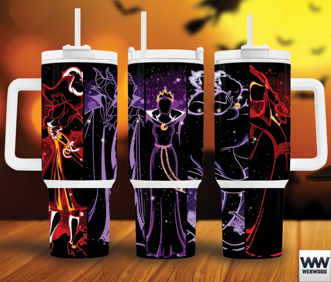 Enchanting Villains Tumbler Set - Double-Walled Insulated Drinkware with Lids & Straws
