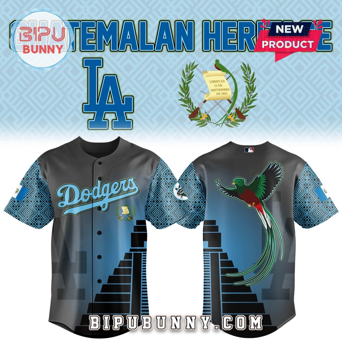 Dodger Guatemalan Heritage Night Baseball Jersey