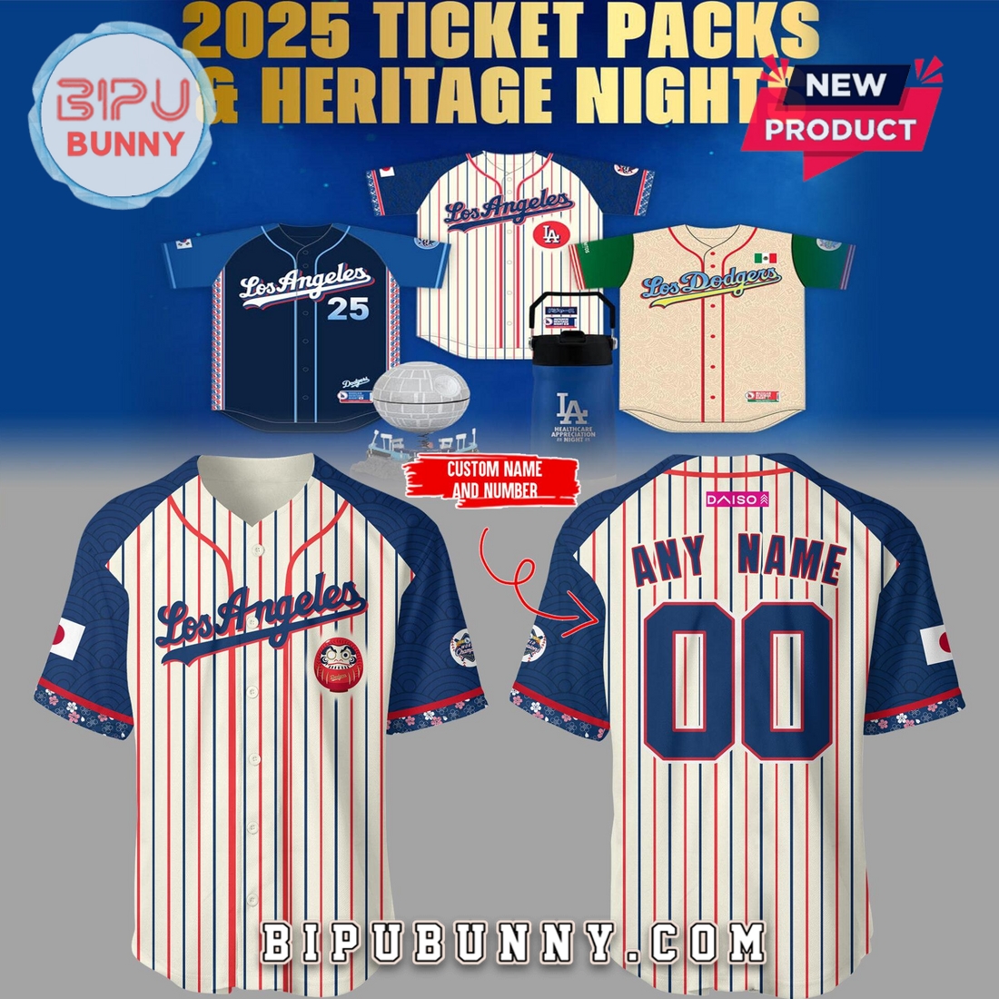 Dodgers Japanese Heritage Night 2025 Baseball Jersey