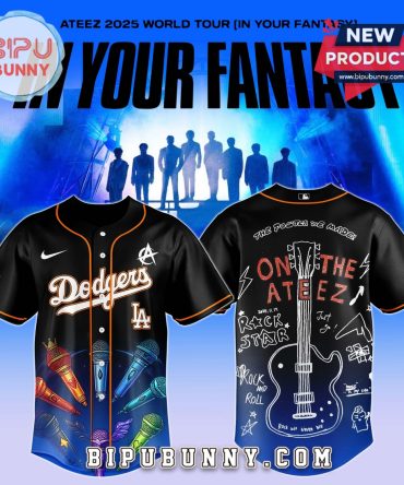Dodgers MLB x ATEEZ 2025 World Tour Baseball Jersey
