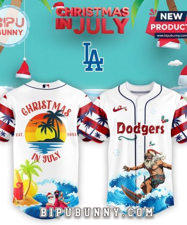 Dodgers MLB x Christmas July Santa 2025 Baseball Jersey