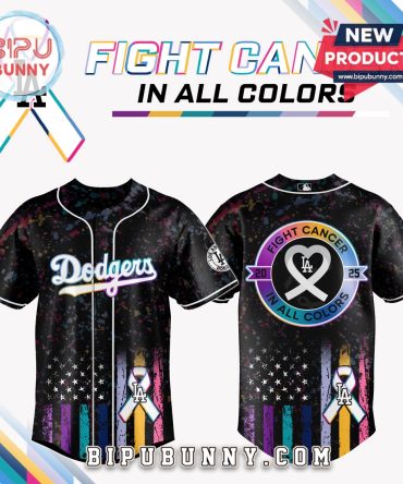 Dodgers x Fight Cancer In All Colors Baseball Jersey