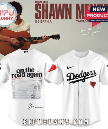 Dodgers x Shawn Mendes On The Road Again Baseball Jersey