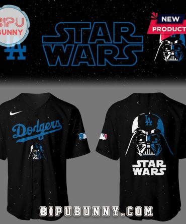 Dodgers x Stars Wars Black Baseball Jersey