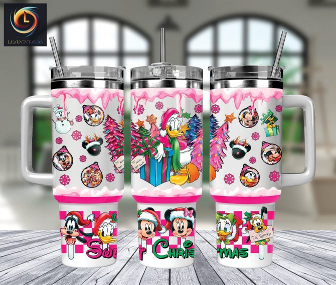 Festive Holiday Tumbler - Christmas Cartoon Characters 40oz
