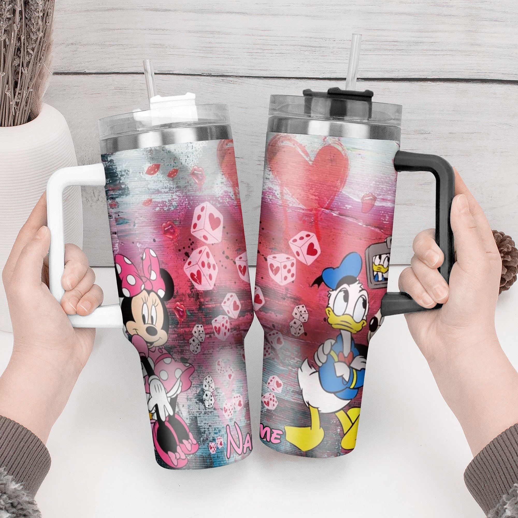 Personalized Cartoon Character Tumbler - Custom Name Design, 40oz Insulated Cup - Image 2