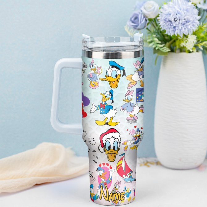Personalized Cartoon Character Tumbler - Custom Name Gift Mug - Image 4