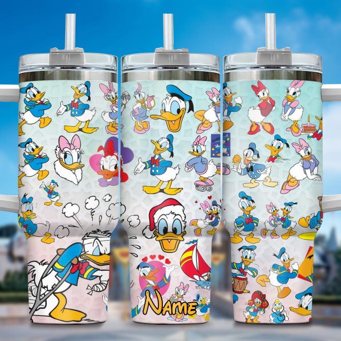 Personalized Cartoon Character Tumbler - Custom Name Gift Mug