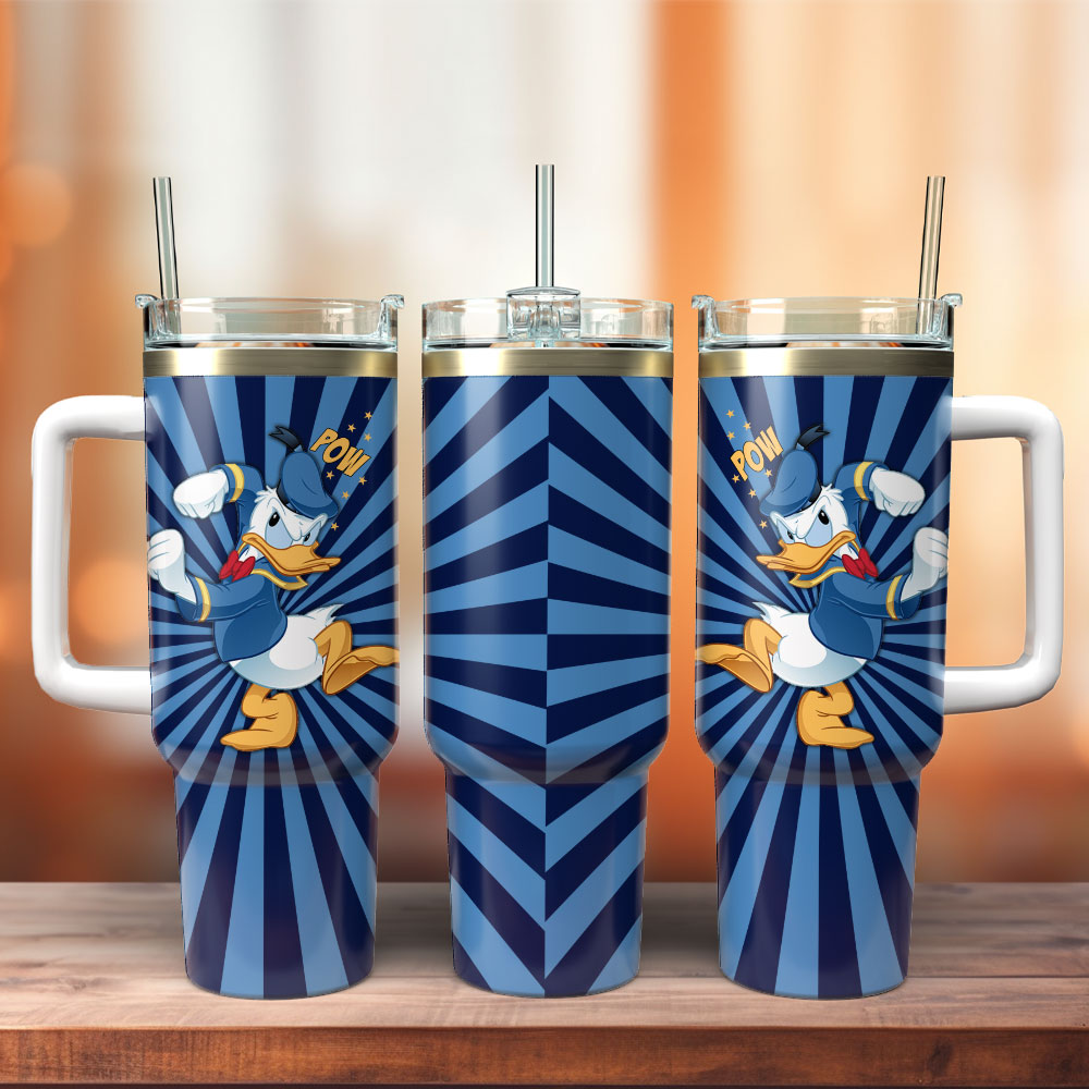 Donald Duck Premium Insulated Tumbler - Keeps Drinks Hot or Cold