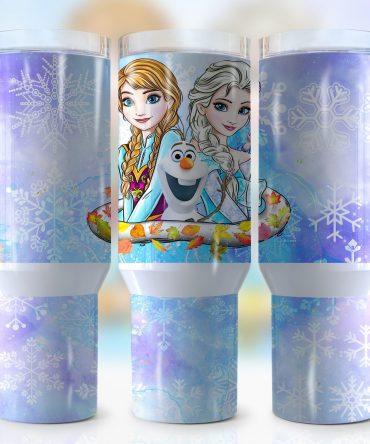 Enchanting Frozen Character Tumbler with Straw - Perfect for Disney Fans
