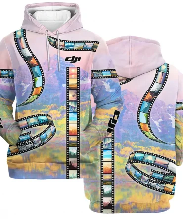 Film Reel Pattern DJI Photography Videography All Over Prints BL291024A1DJI - Hoodie