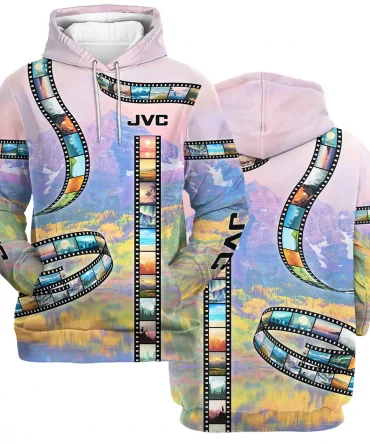 Film Reel Pattern JVC Photography Videography All Over Prints BL291024A1JVC - Hoodie