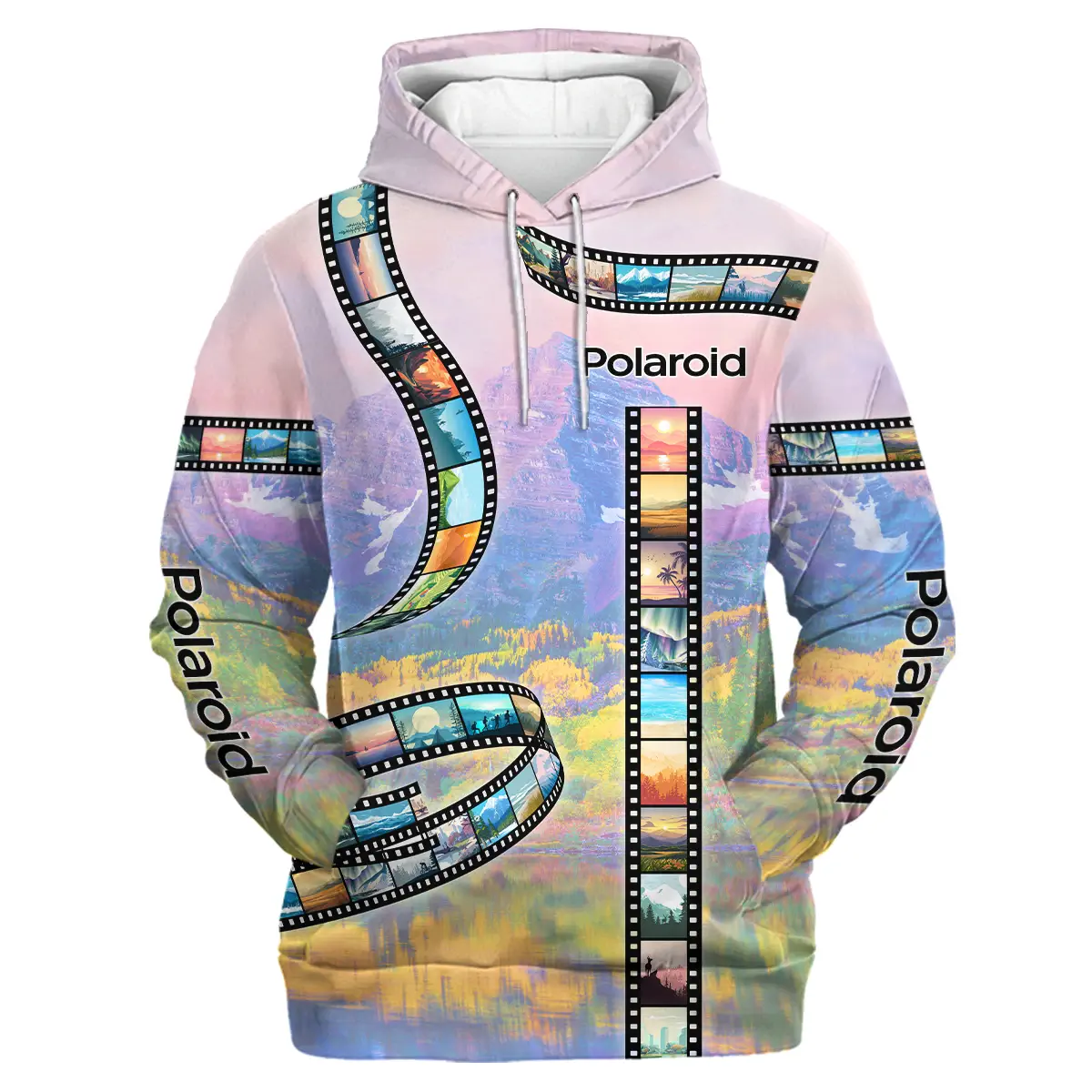 Film Reel Pattern Polaroid Photography Videography All Over Prints BL291024A1PLR - Hoodie - Image 2