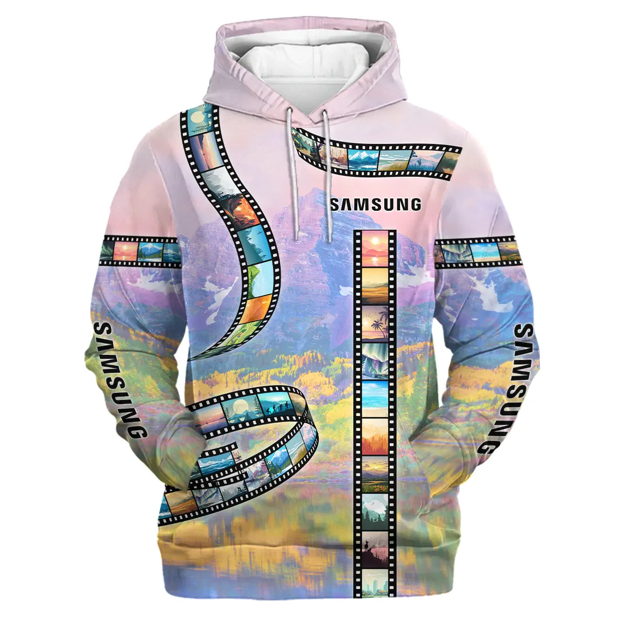 Film Reel Pattern Samsung Photography Videography All Over Prints BL291024A1SS - Hoodie - Image 2