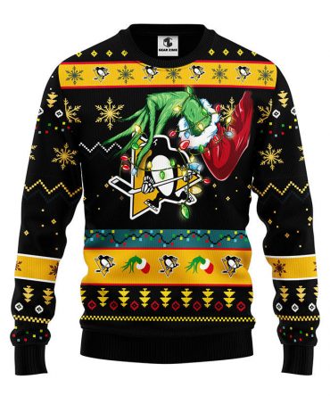Pittsburgh Penguins Grinch Ugly Christmas Sweater