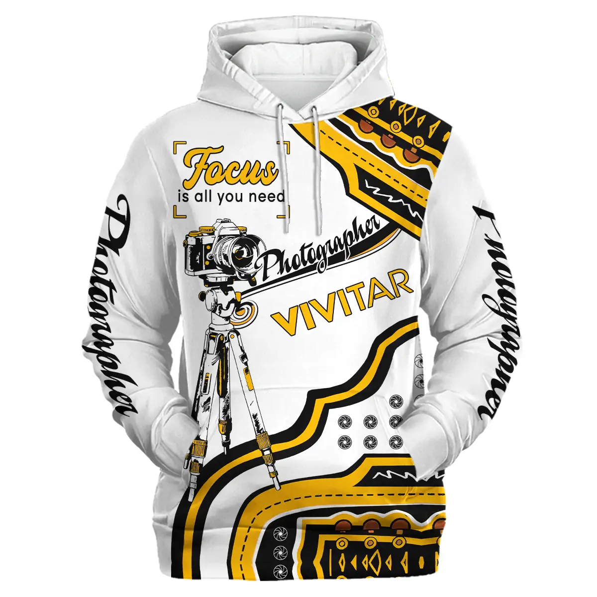 Focus Is All You Need Vivitar Photography Videography All Over Prints BL261024A1VVT - Hoodie - Image 2