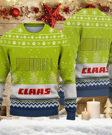 Ugly Sweater Claas Farmer Love Exclusive Logo QTFRSW091124A7SW