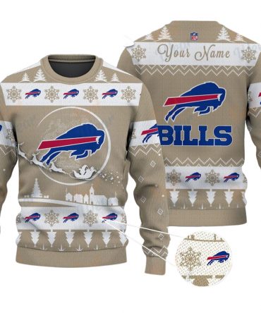 Buffalo Bills NFL Ugly Christmas Sweater - Name Customized