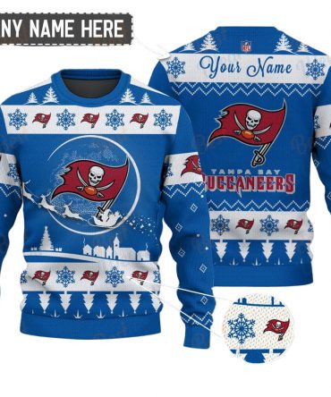Tampa Bay Buccaneers NFL Ugly Christmas Sweater - Name Customized