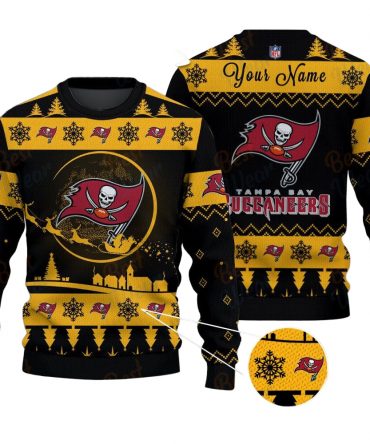 Tampa Bay Buccaneers NFL Ugly Christmas Sweater - Name Customized