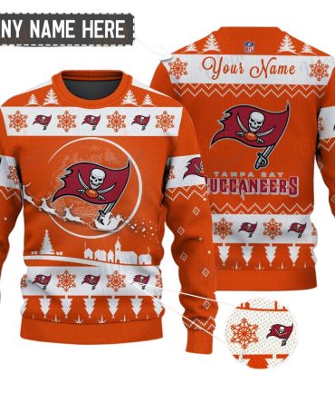Tampa Bay Buccaneers NFL Ugly Christmas Sweater - Name Customized