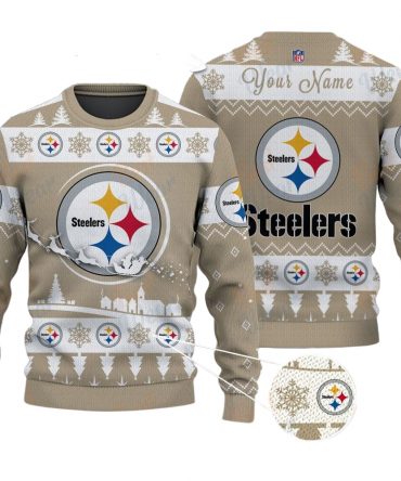Pittsburgh Steelers NFL Ugly Christmas Sweater - Name Customized