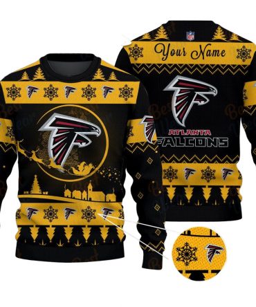 Atlanta Falcons NFL Ugly Christmas Sweater - Name Customized