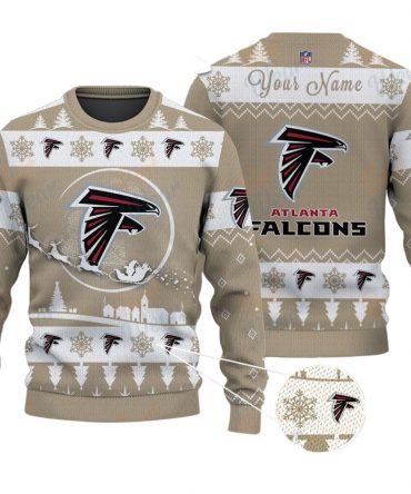 Atlanta Falcons NFL Ugly Christmas Sweater - Name Customized
