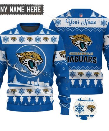 Jacksonville Jaguars NFL Ugly Christmas Sweater - Name Customized