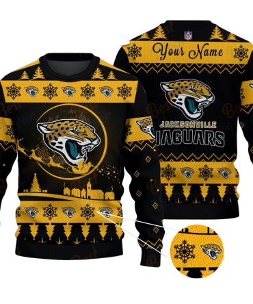 Jacksonville Jaguars NFL Ugly Christmas Sweater - Name Customized