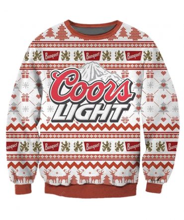 Coors Light Beer Ugly Christmas Sweater