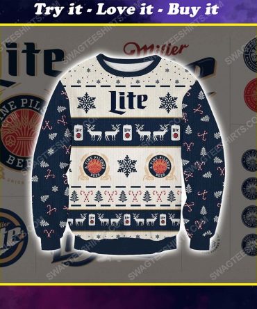 Miller Lite Beer Ugly Sweater