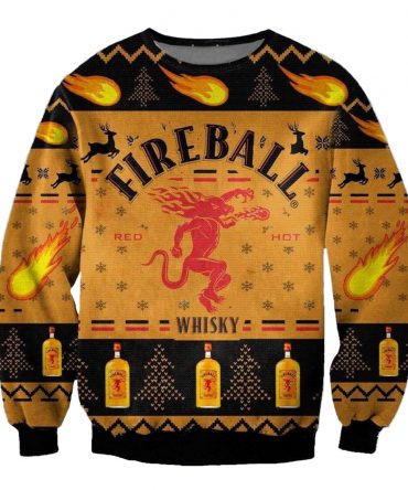 Fireball Whiskey Ugly Sweater