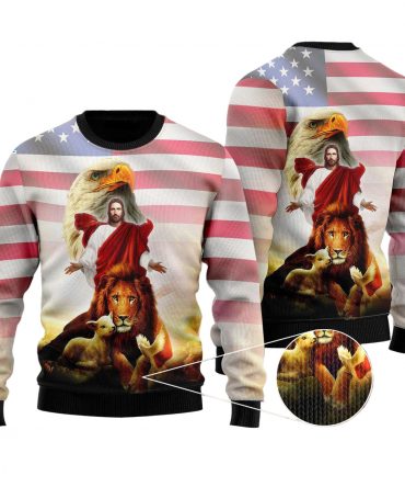 Jesus Ugly Christmas Sweater For Men Women - Jesus Christ Sweater