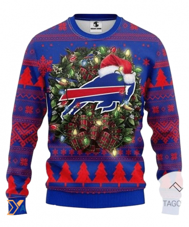 Ugly Christmas Sweater Buffalo-Bills, Billieve Blue/Red